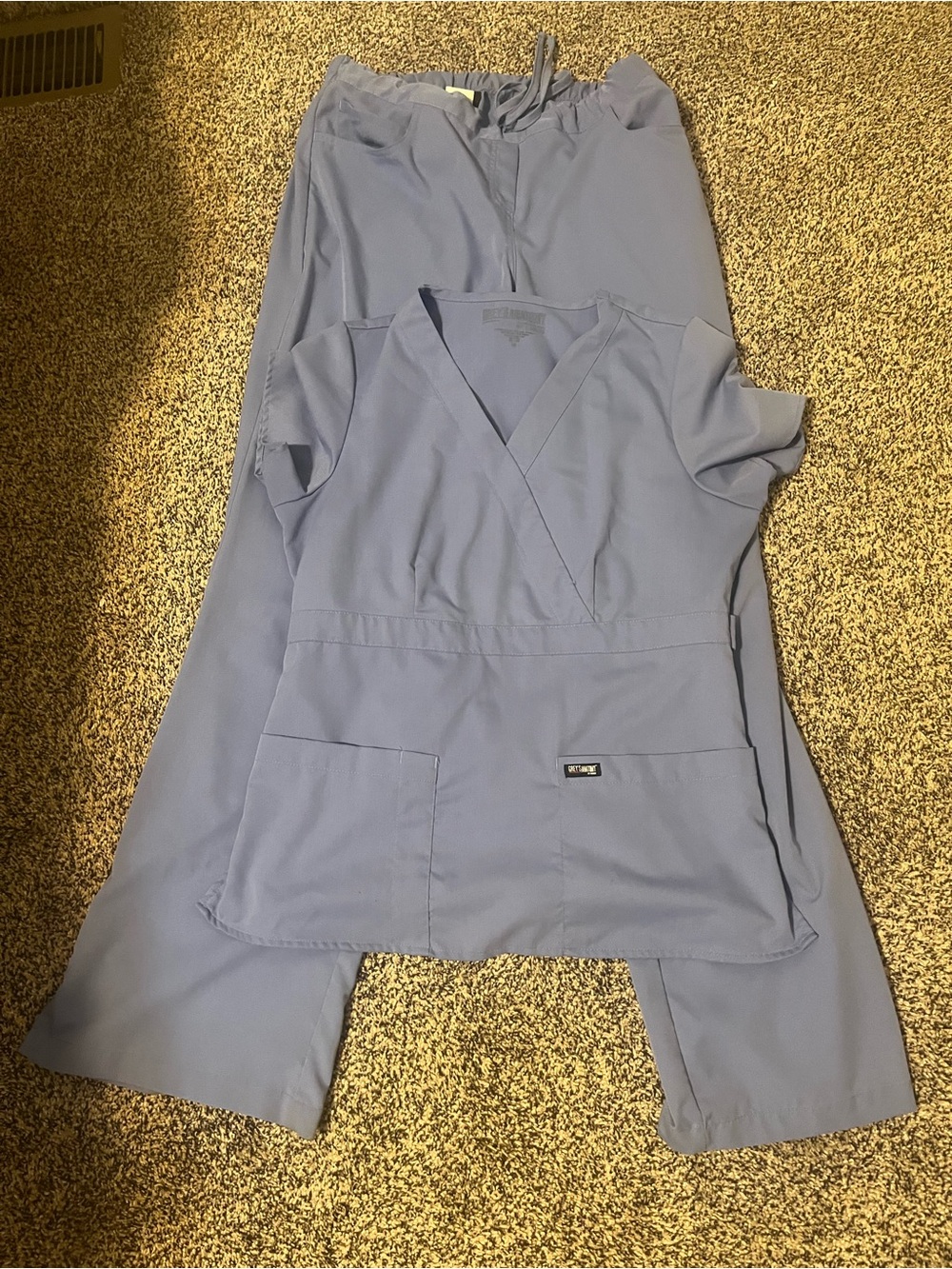 Women’s V-Neck Scrub set Ceil Blue